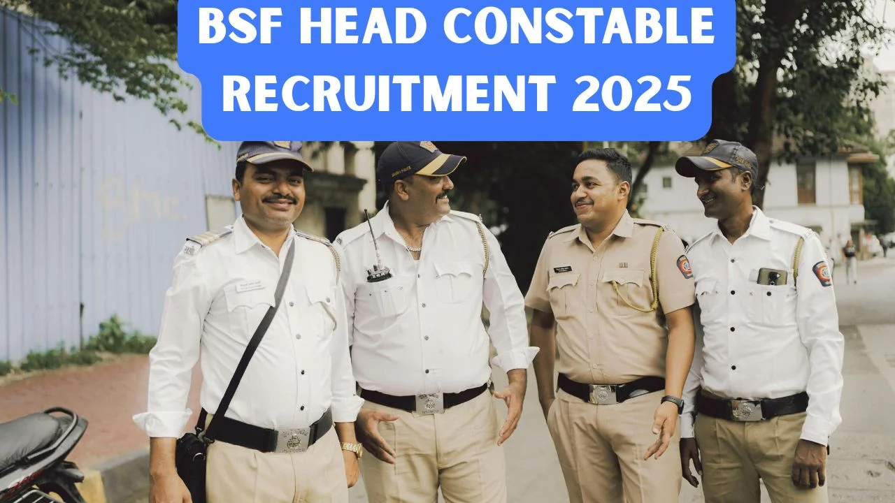 BSF Head Constable Recruitment 2025 – Apply Online for 1,121 RO & RM Posts