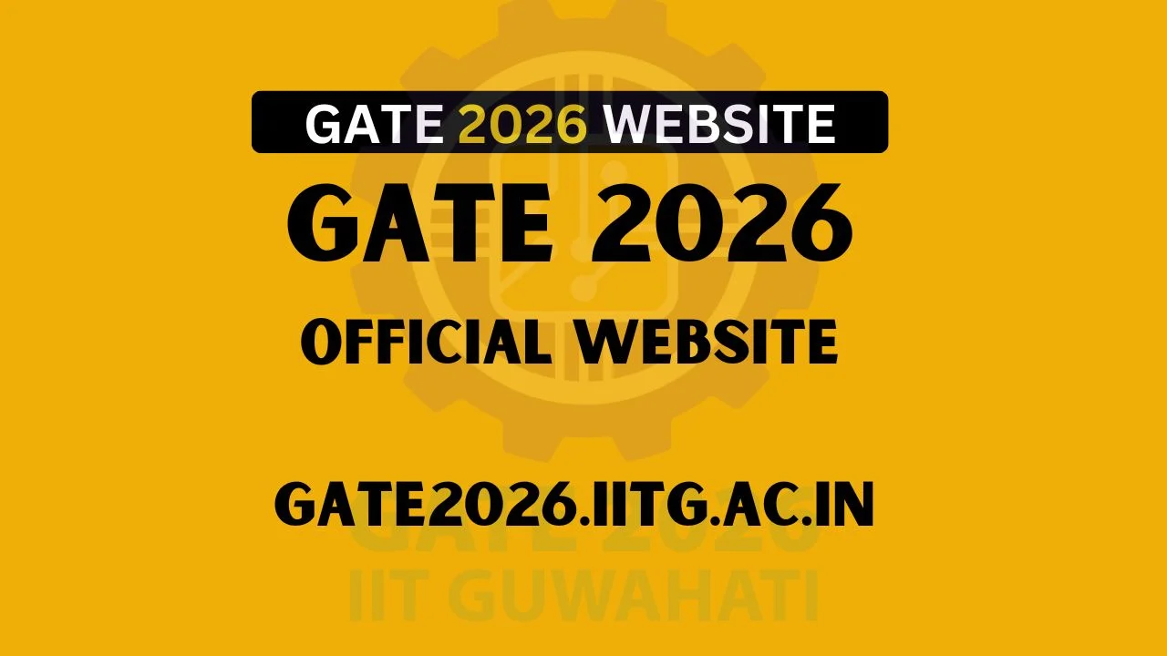 GATE 2026 Official website gate2026.iitg.ac.in